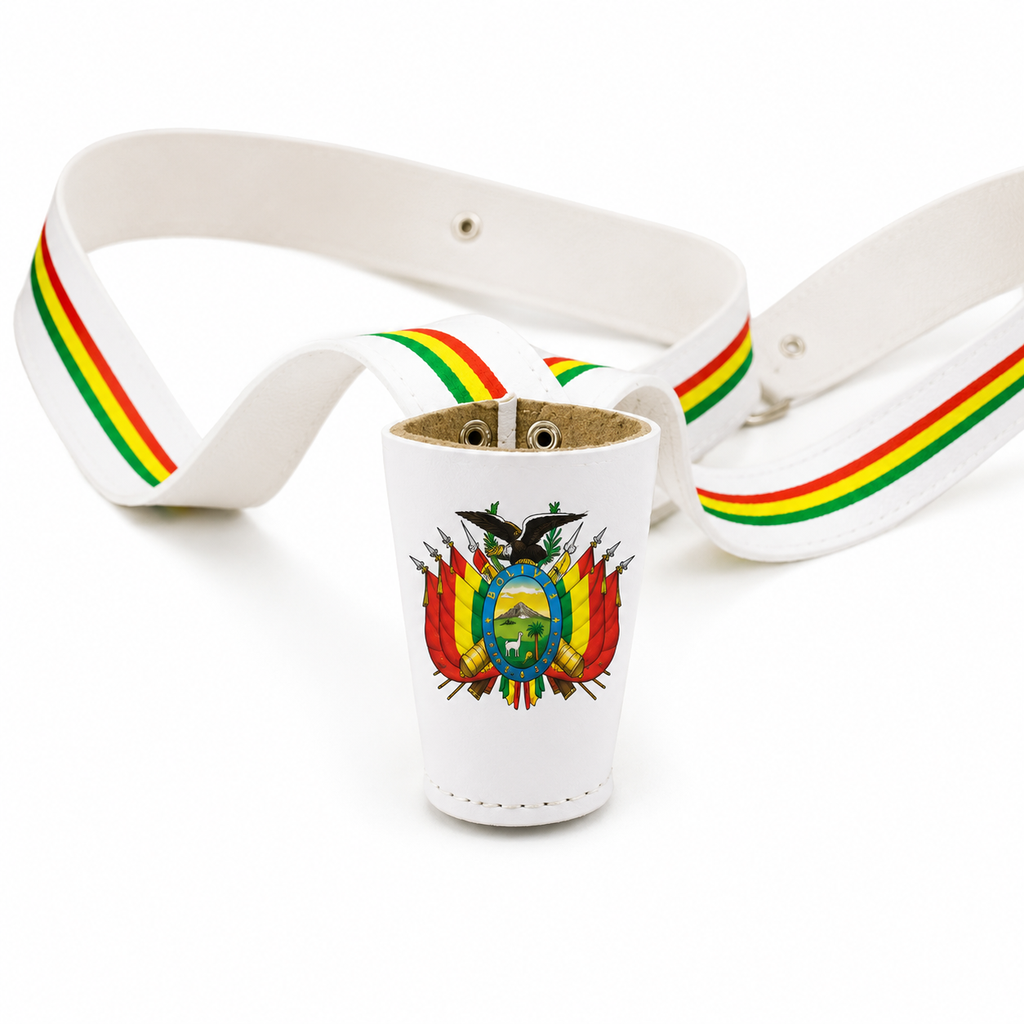 Porta Mastil de Vaso de CARTON Con Tricolor