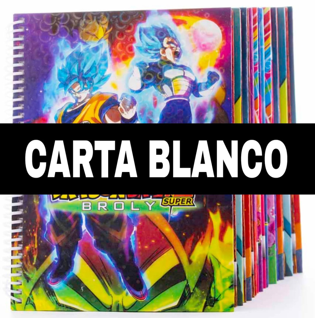 Anillado Artesanal Carta BLANCO 100hjs.