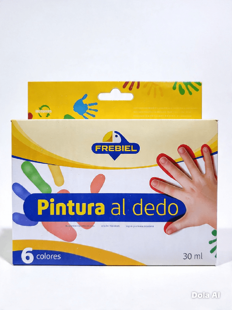 Pintura al Dedo Frebiel 6 Colores 30ml.