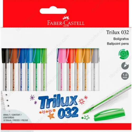 Boligrafo Faber Trilux 12 Colores