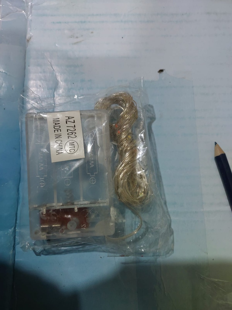 Foquitos led decorativos de 10 metros tricolor