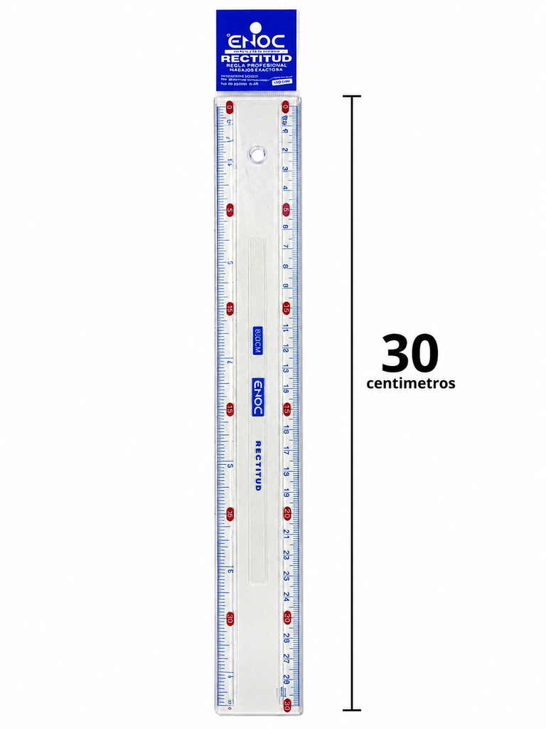 Regla Plastica ENOC 30cm.