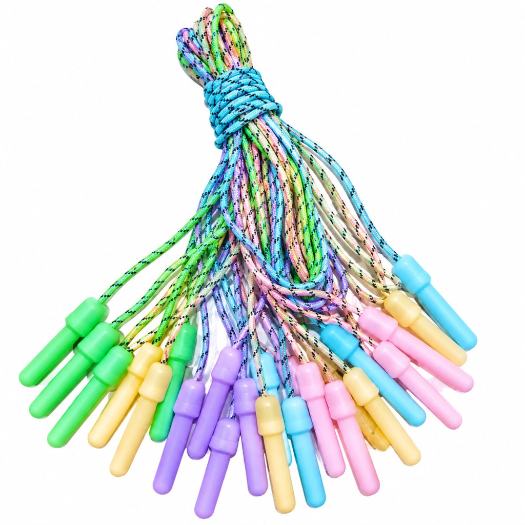 Cuerda plastico (PASTEL) GRUESO   10pcs