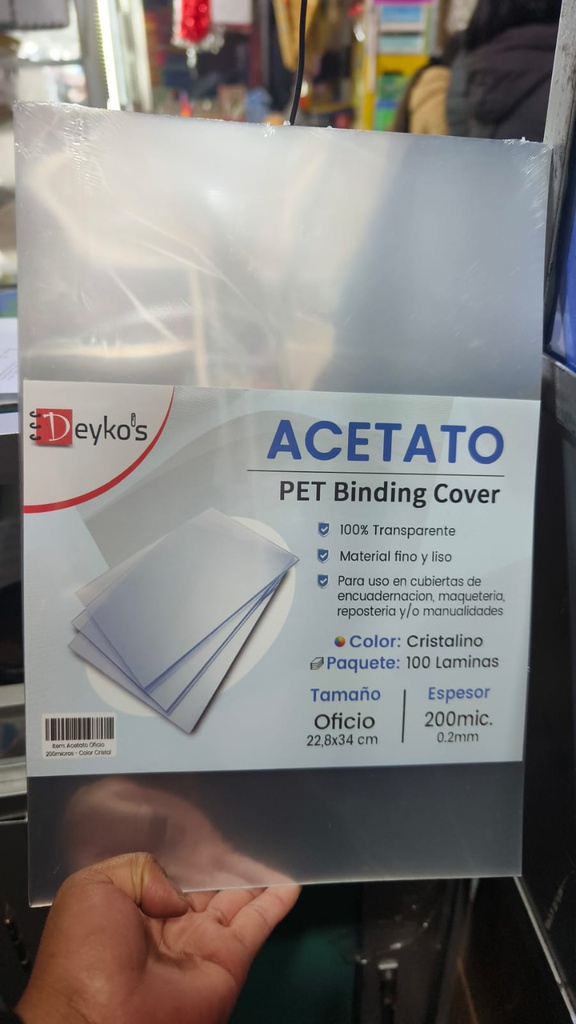 Acetato Oficio Deykos 100PCS 200micras 0.2mm