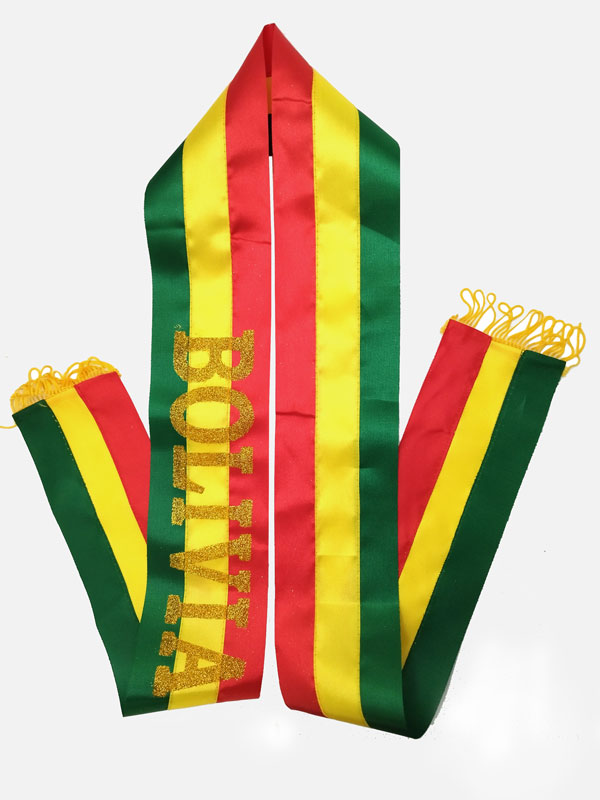 Banda tricolor 8.5cm x 1.5m 12PCS