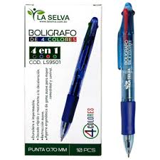 Bolígrafo de 4 colores Selva 12PCS