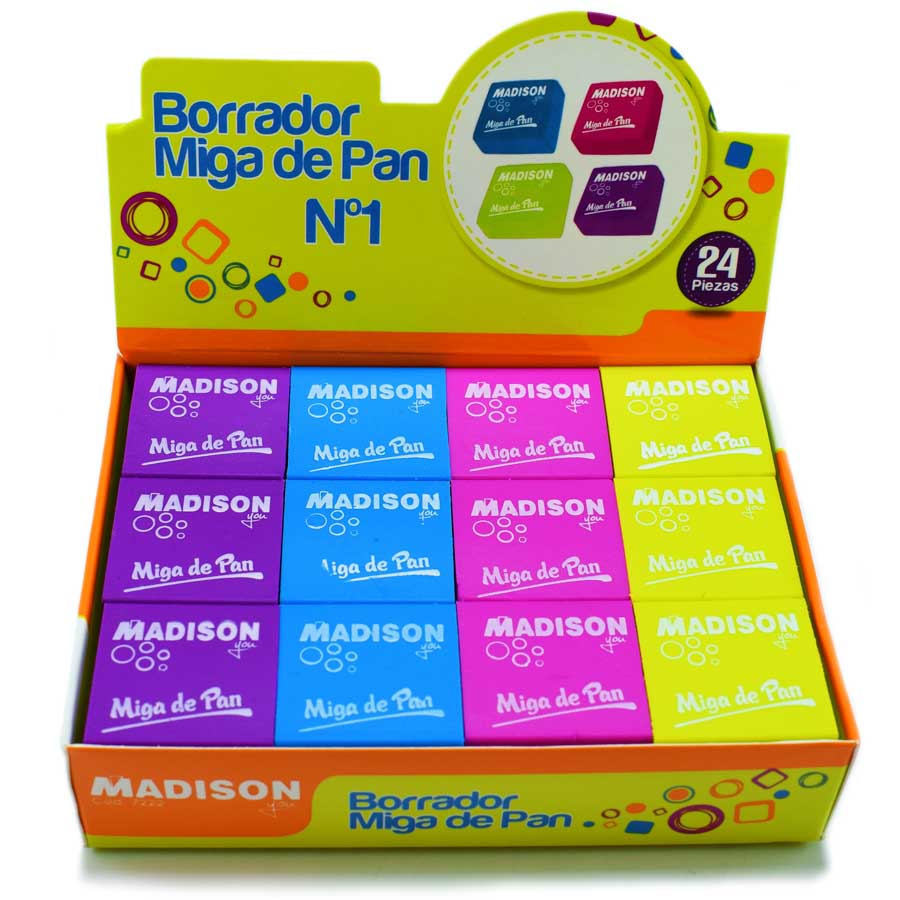 Borradores Colores Miga de Pan Madison Nro1 24Pcs Nro 17