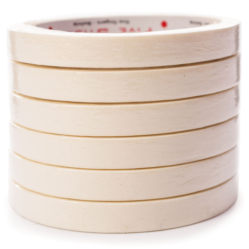 Cinta masking 1/2"x20Y(12mmx18m) FIVE STICK (1CM)