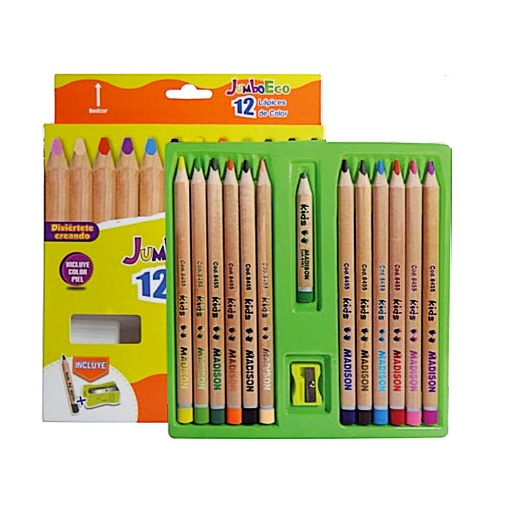 Color Largo Jumbo Eco Madison 12 Colores