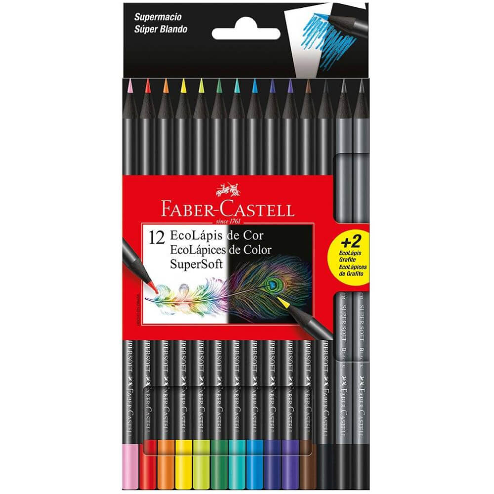 Color Largo Faber Castell Super Soft de 12 Colores