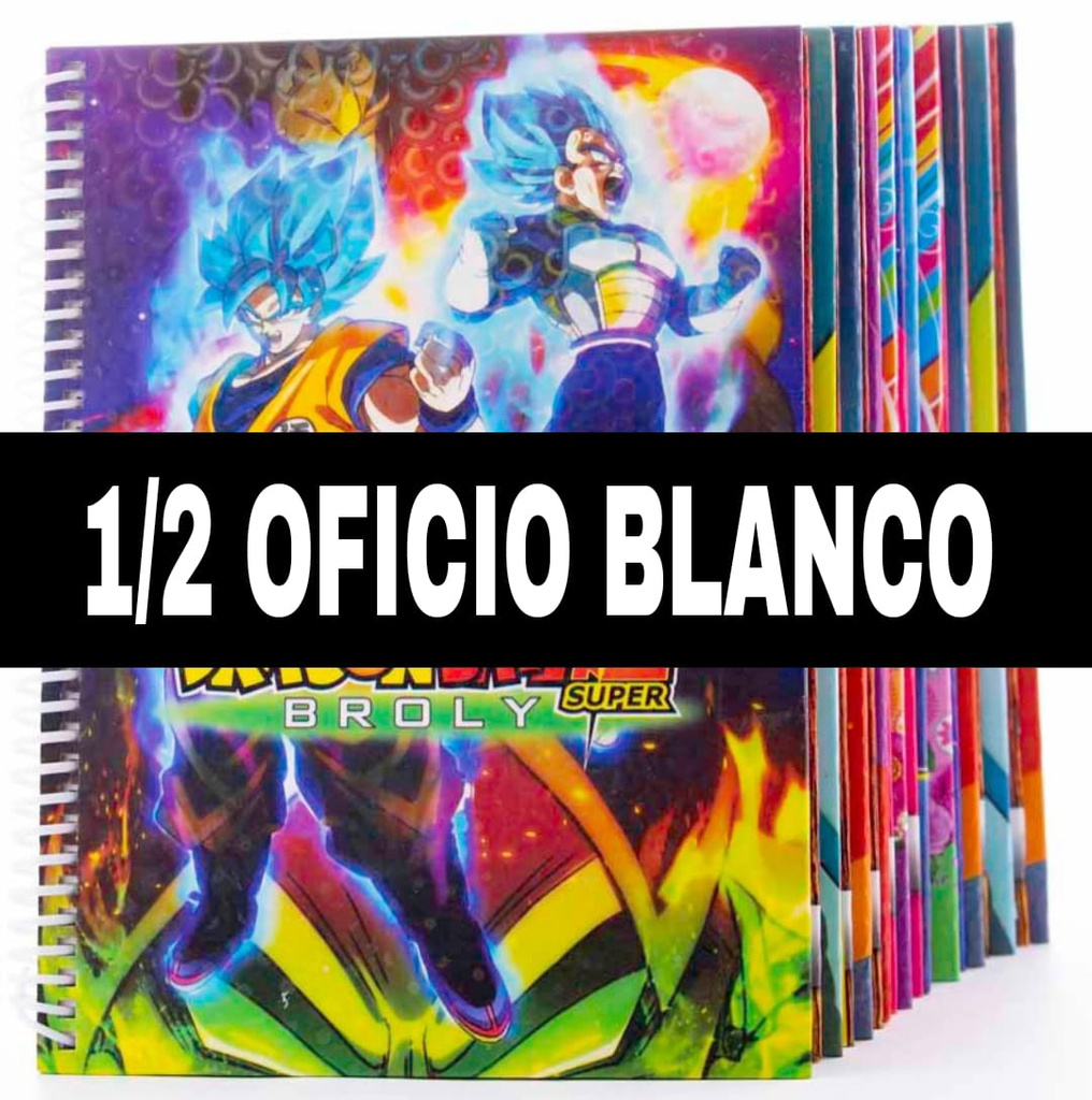 Anillado Artesanal Medio Oficio BLANCO 100hjs