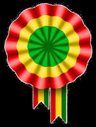 Escarapela tricolor diametro 5CM, bolsa de 100PCS