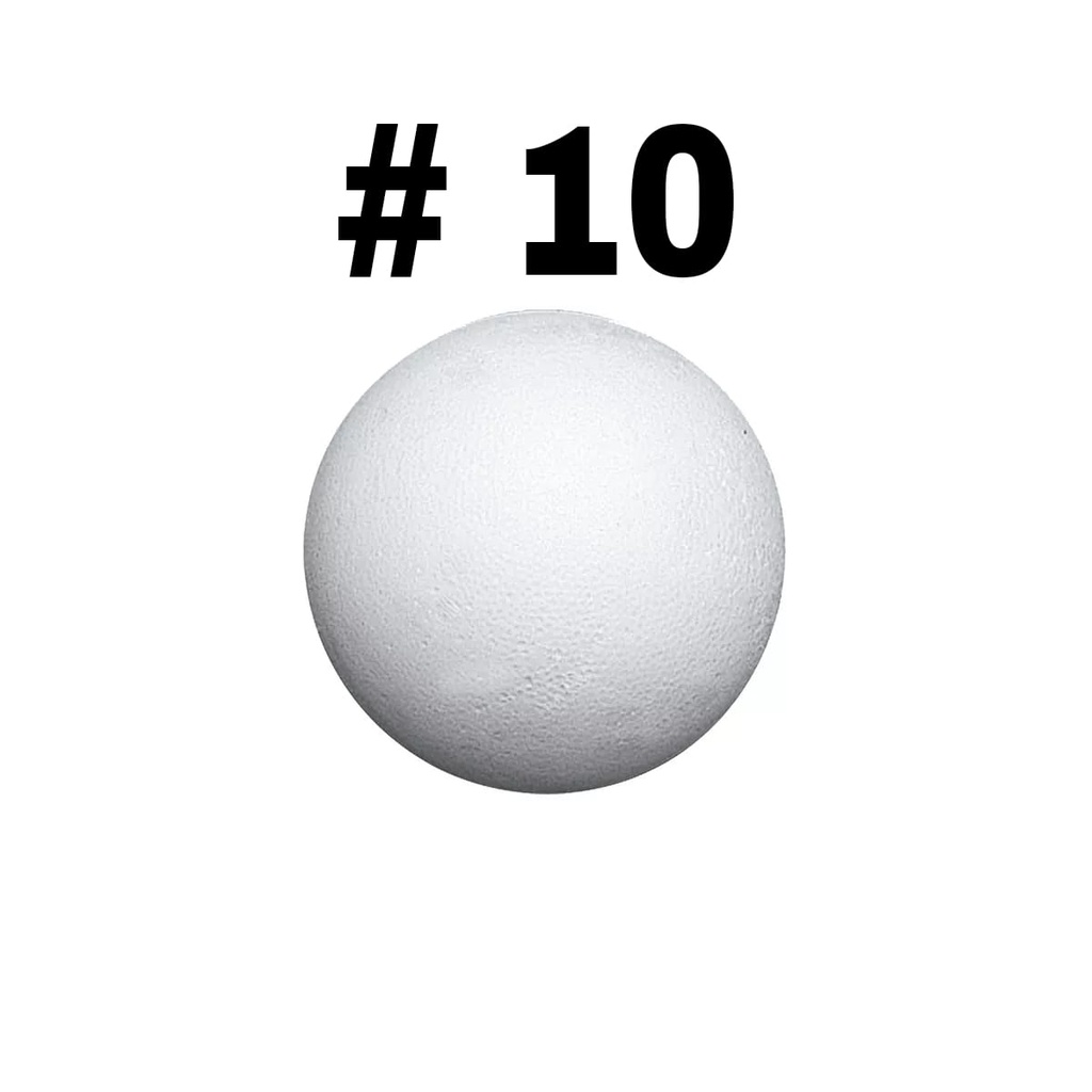 Esfera de plastoformo #10 25pcs
