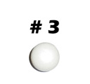 Esfera de plastoformo #3 25PCS