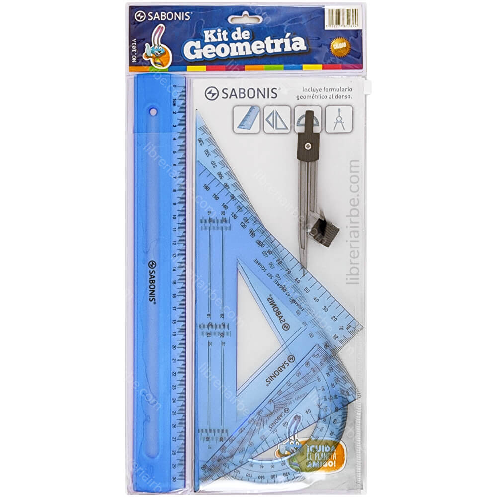 Estuche Geometrico Sabonis Kit + Compas Nro 6