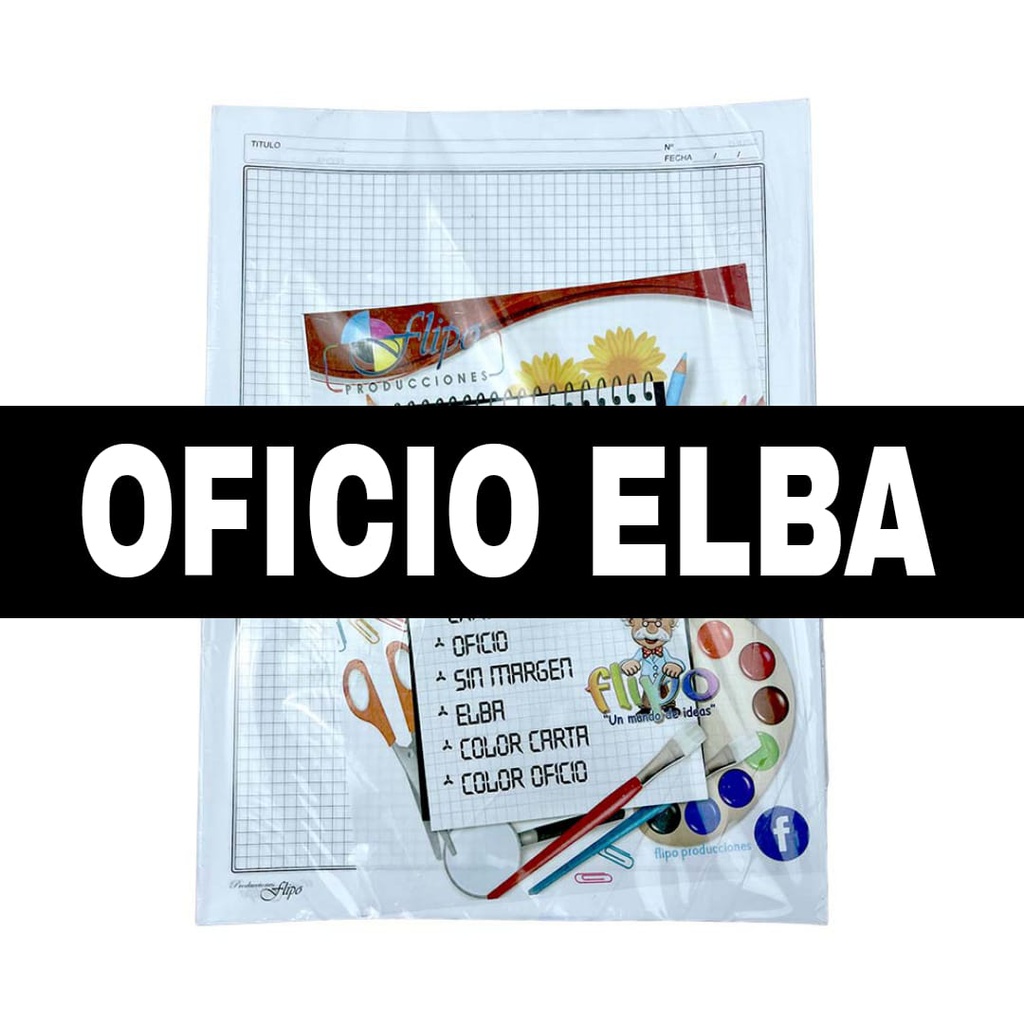 Hojas Cuadernillo Oficio ELBA 100box