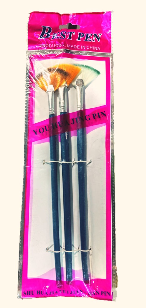 Pincel Abanico 5 PCS SET  Nro1.3.5.7.9