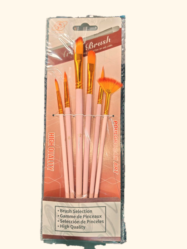 Pincel Surtido diferentes Modelos 6PCS