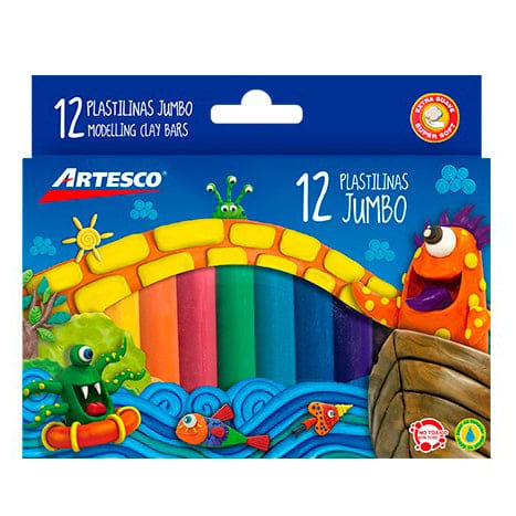 Plastilina Jumbo Artesco 12 Colores