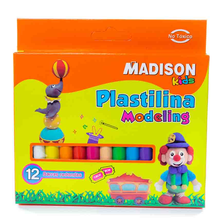 Plastilina Madison 12 colores