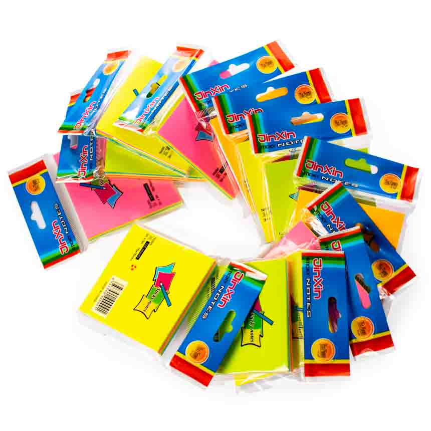 Taco de posit o nota adhesiva de 5 Colores SURTIDO 7.6