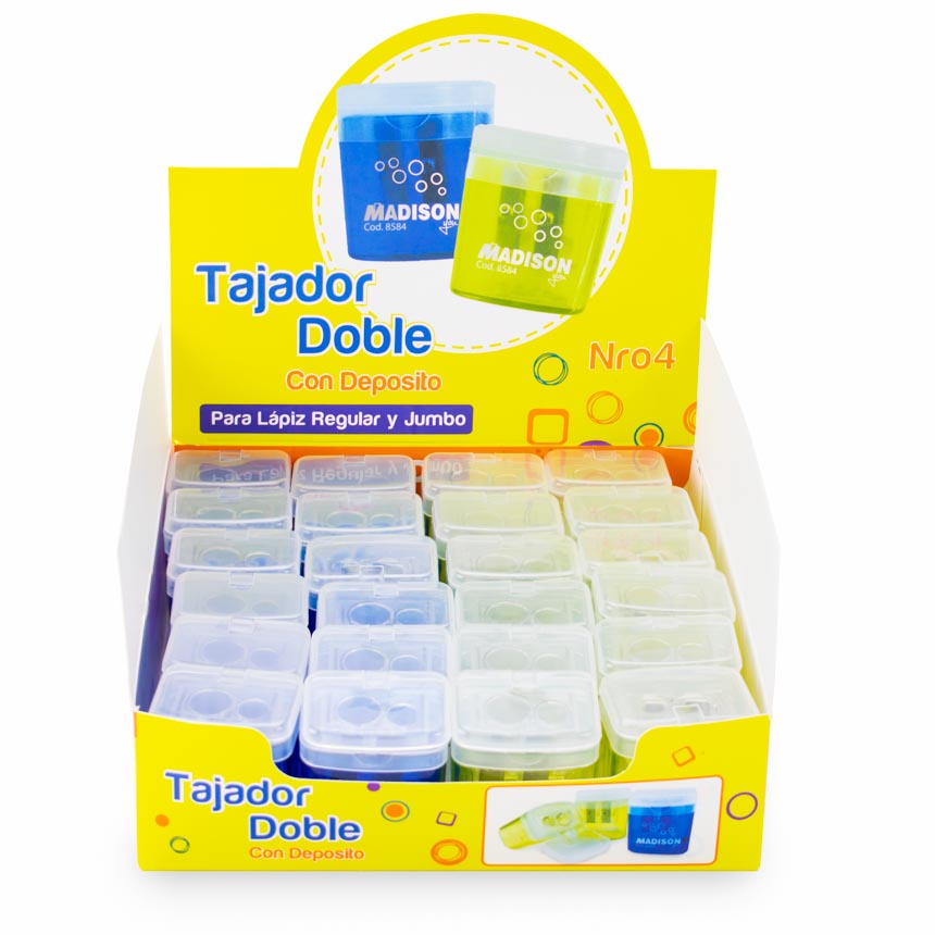 Tajador Doble + Basurero Rectangular Madison 24PCS you Nro 11