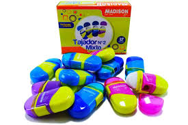 Tajador Giratorio c.Borrador y deposito Madison 12pcs