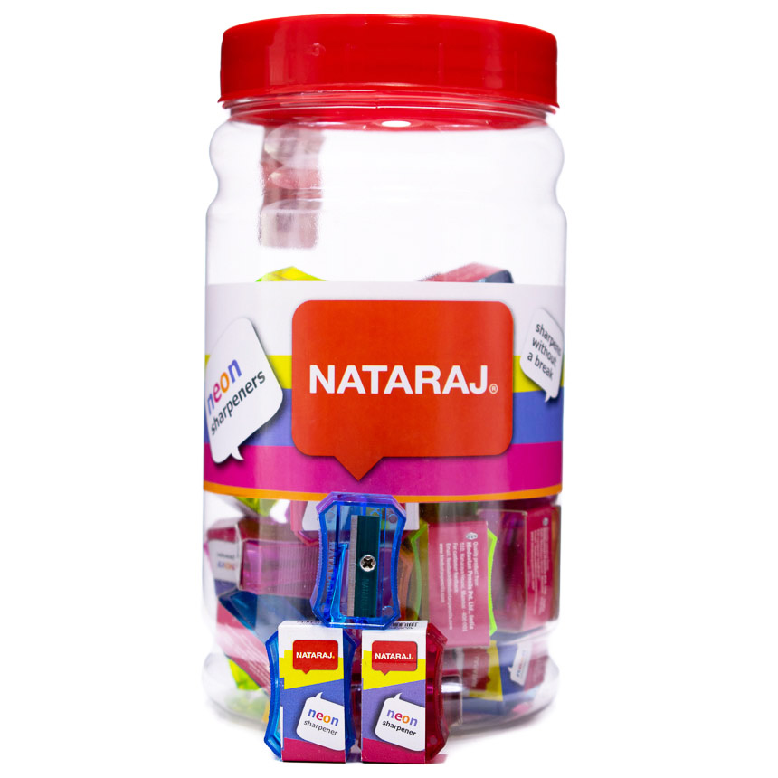 Tajador Rectangular en Frasco Nataraj 50PCS Nro 16