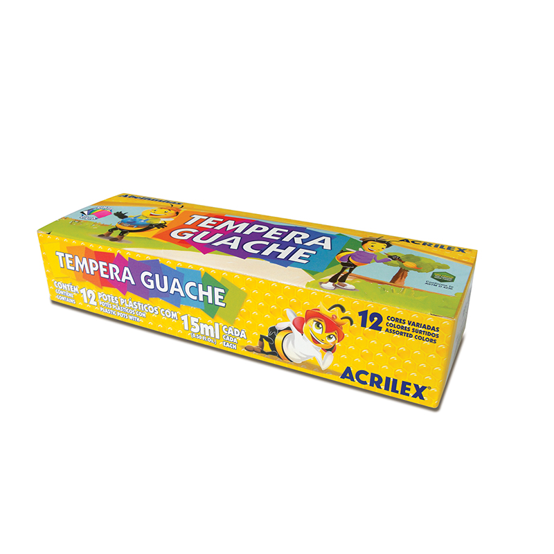 Tempera ACRILEX Guache (12 colores)
