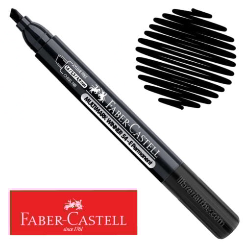 Marcador 54E  Permanente Faber Castell 12pcs