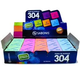 [TR304] Borradores Sabonis Colores (304) 30pcs Nro 5