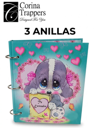 [CART-3G-CAR] Cartapacio CARTA de 3 anillas Corina (Diseño)