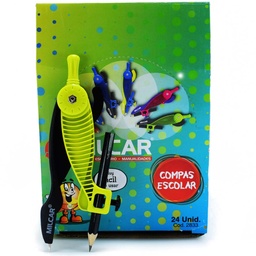 [L1-4259] Compas Plastico Milcar 6PCS