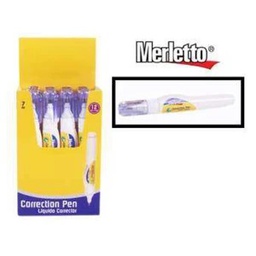 Corrector en Boligrafo Merletto 9ml 12PCS