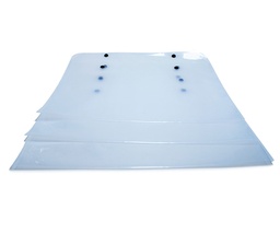 [FOP-TRA-1/2OF] Folder Plastico transparente - MEDIO OFICIO - con boton