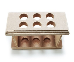 [GRAD-6T] Gradilla para 6 tubos de ensayo