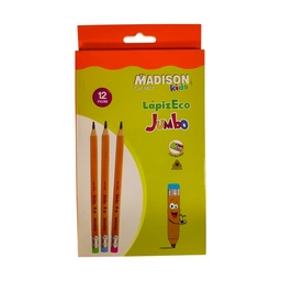 [8840] Lapiz Negro Jumbo Madison 12PCS