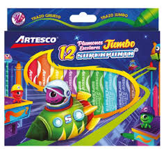 [AR07001061] Marcador  JUMBO Artesco 12 Colores Superpunta