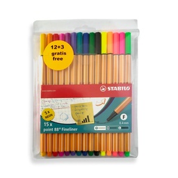 [8815-1] Micropunta Stabilo Point 88 15 Colores