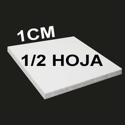 [MT-1CM] Plastoformo MEDIA HOJA espesor de 1cm, 50x50cm 100pcs.