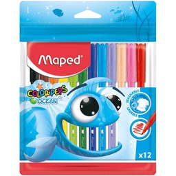 [27845720] Marcador Ocean Maped Peps  12 colores