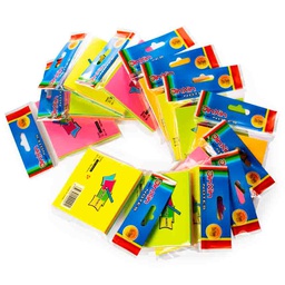 [E3] Taco de posit o nota adhesiva de 5 Colores CUADRADO surtido 7.6