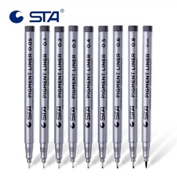 Tiralineas Pro Arte Pigment Ink 12pcs