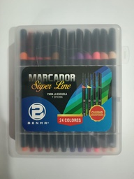 [BE24] Marcador Benma Super Line 24 Colores