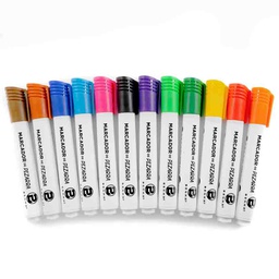 [P130] Marcador de Pizarra Acrica Benma de 12 Colores