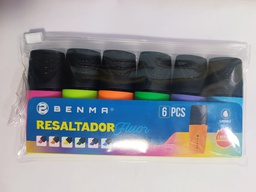 Resaltador Pequeño Benma de 6 Colores