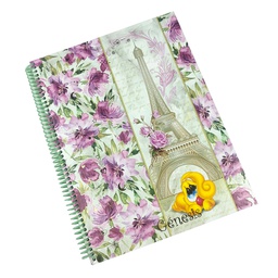 Cuaderno Anillado full color DISEÑOS CARTA INMAPEL 100 hojas. tipo Genesis