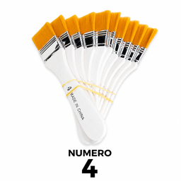 [BS-4] Brocha de Cerda Suave #4 Ancho de 3cm.